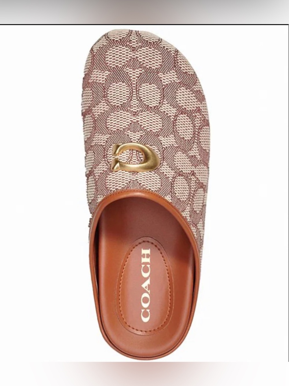Coach Hadley Signature Logo Print Jacquard Clogs - Picture 6 of 15